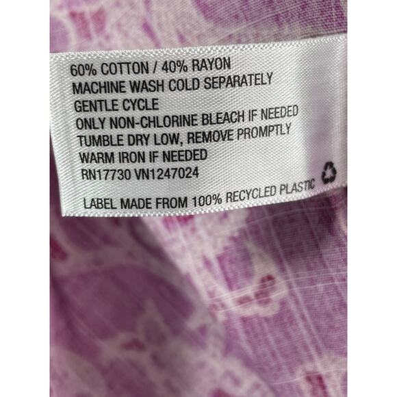 Knox Rose Pants Womens Small Pink Paisley Wide Leg Casual Elastic Drawstring NWT - Picture 8 of 9